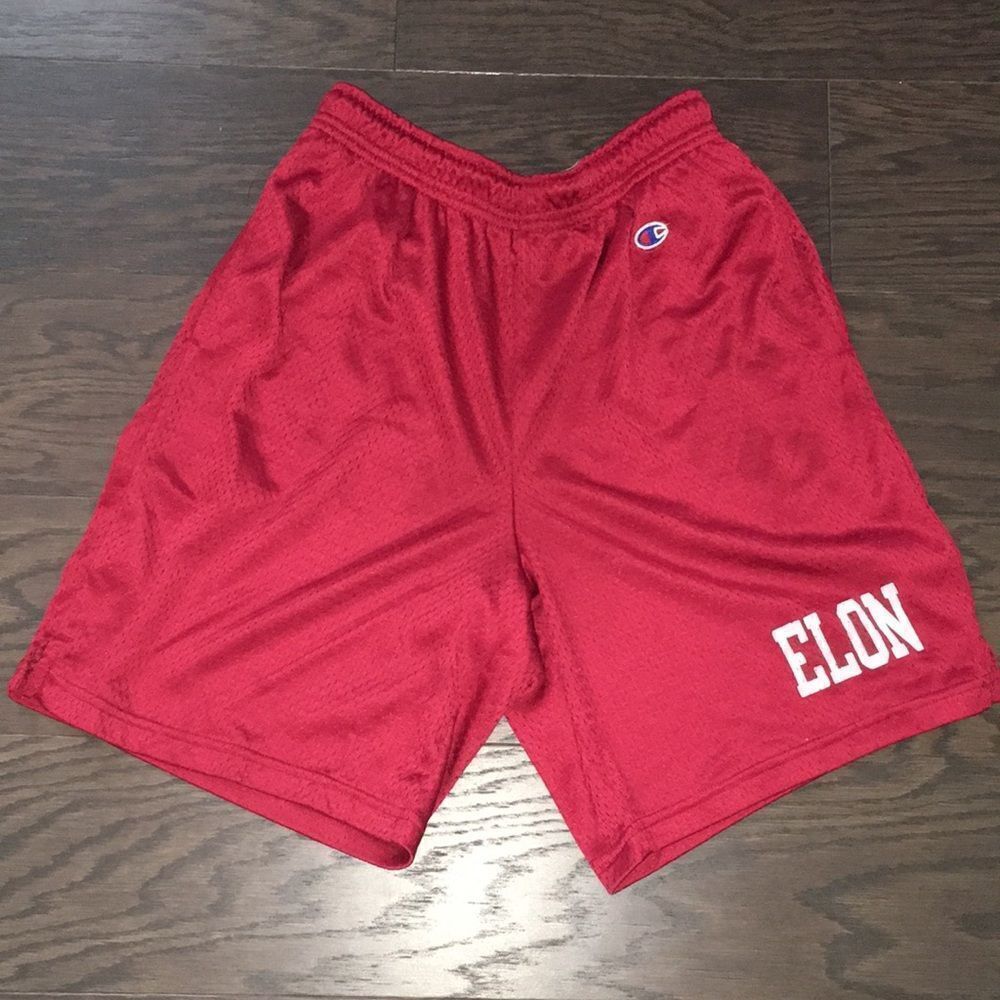 Vintage Maroon Elon College Fighting Christians Phoenix Basketball shorts-M mens